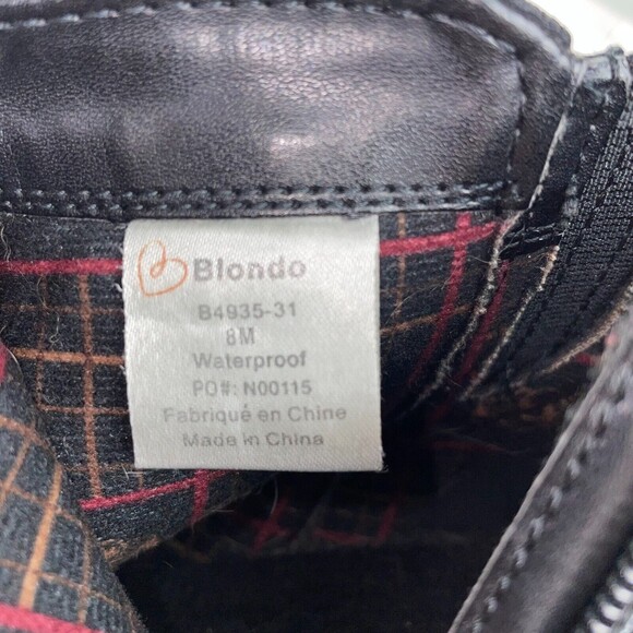 Blondo Valli Waterproof Ankle Bootie Black Suede Water Protect Boot Women's 8 - Picture 9 of 12